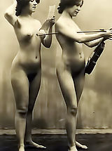 Very Old and Rare Vintage Erotica Pics Featuring All Naked Hairy Women from Circa 1900-1920